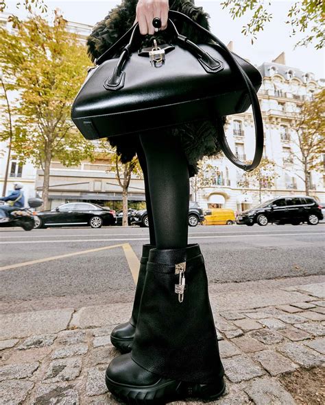 fur givenchy boots|Givenchy shark boots price.